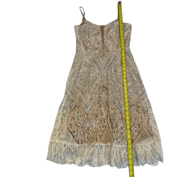 Leona Art Deco Sequin Fit & Flare Dress - Picture 14 of 14